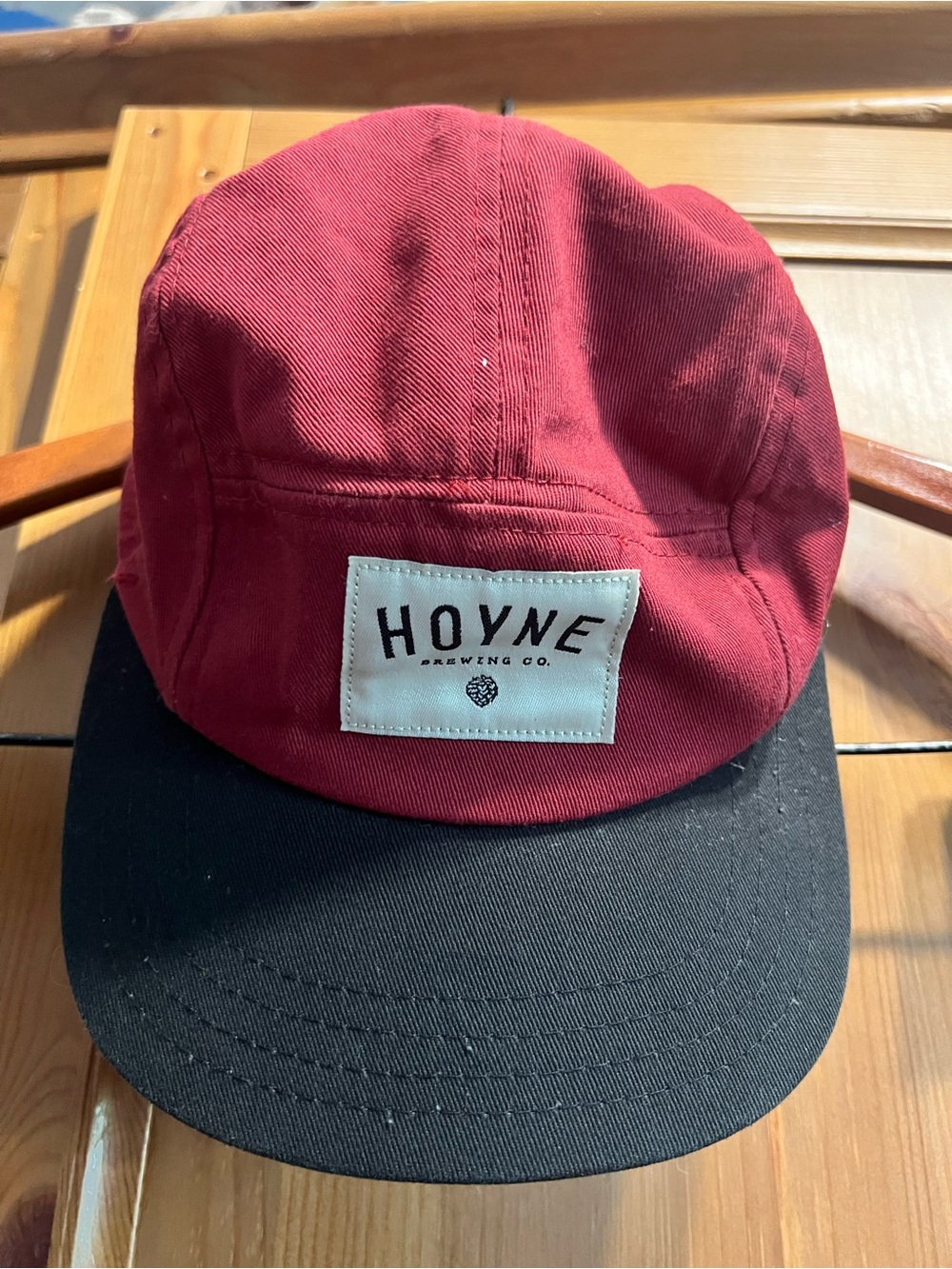 Hoyne Brewing Co. Two-Tone Red and Black Camp Cap